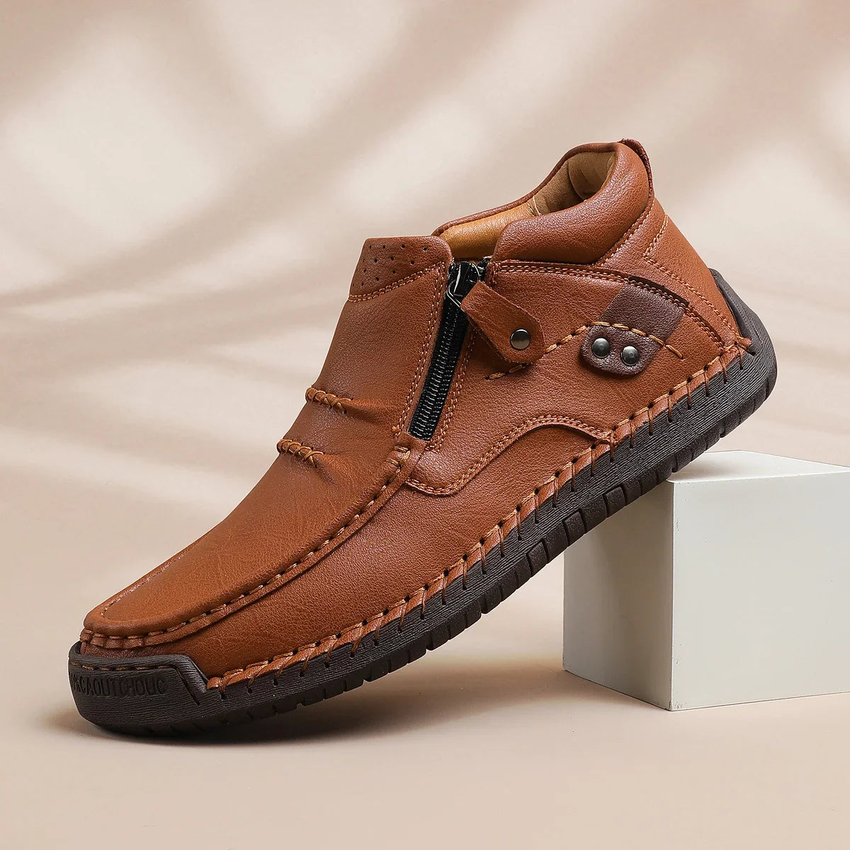 Chaussures en cuir faites à la main, alliant confort et caractère - BARTON™